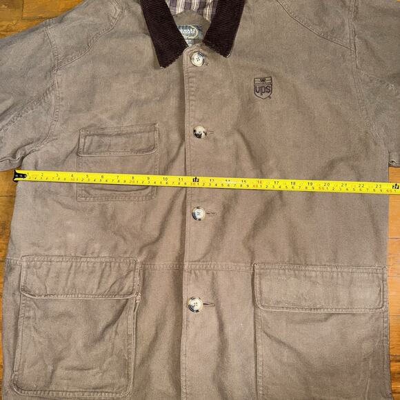 Vintage UPS Employee Costume Jacket Blanket Lined Chore Jacket Corduroy - Picture 9 of 11